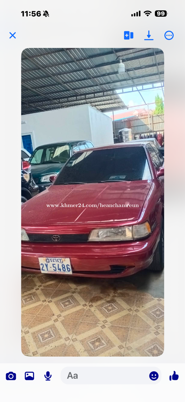 TOYOTA CAMRY 1991 ឡានស្អាតឯកសារគ្រប់ កាត់ឈ្មោះបានធានាជូន ឡានម្ចាស់ដេីម
