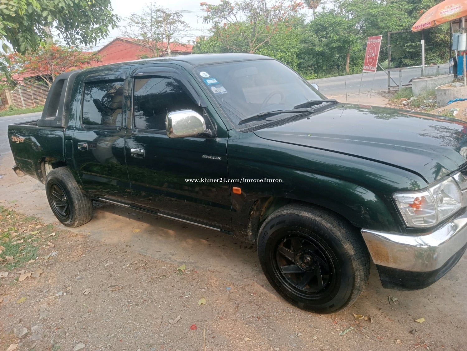 Toyota Hilux Tiger 2004 ម៉ាស៊ីនត្រជាក់រងា ម៉ាស៊ីនស្ងាត់ល្អស្ទុះខ្លាំង ស៊ីម៉ាស៊ុតតឹចណាស់