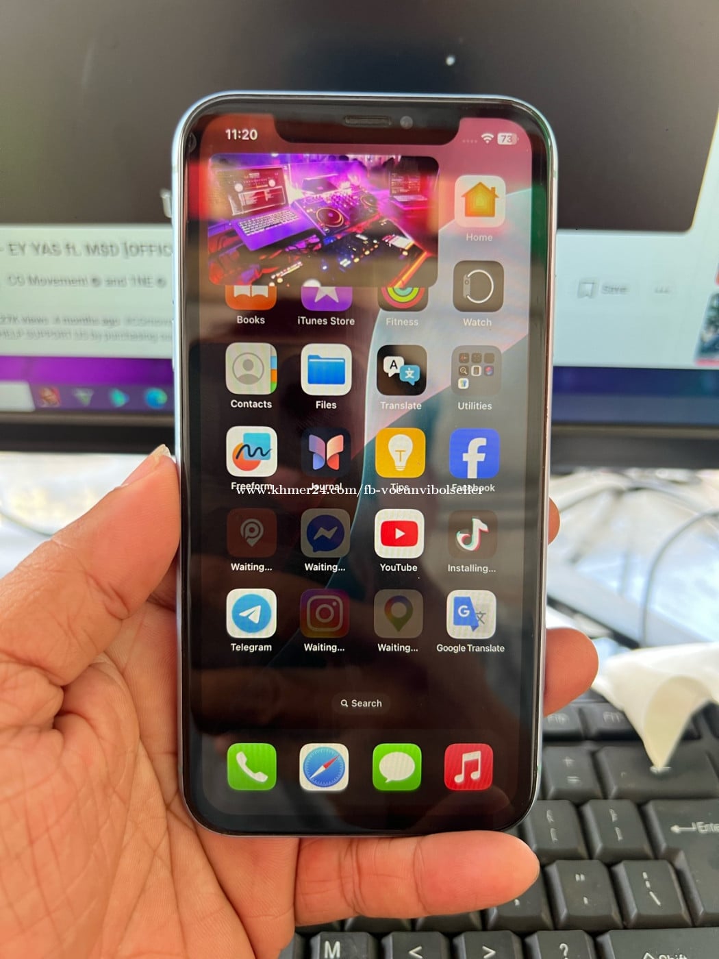 iPhone XR Scan 64g អេក្រង់ថ្មី 75$ ដាច់✅