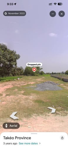 ដីលក់បន្ទាន់ម្ចាស់ផ្ទាល់នៅភូមិត្រពាំងទ្រាឃុំរវៀងស្រុកសំរោងខេត្តតាកែវជាប់ផ្លូវកៅស៊ូ