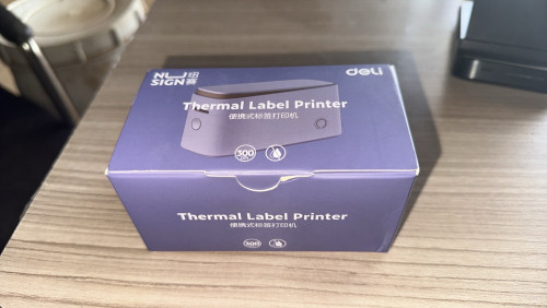 លក់ម៉ាស៊ីនបោះពុម្ព Label ខ្នាតតូច Deli Nusign (Portable Thermal Label Printer) - នៅថ្មីស្អាត