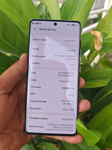 Huawei Nova10 8g/128g_CH(វៃដូរបាន)👉$100