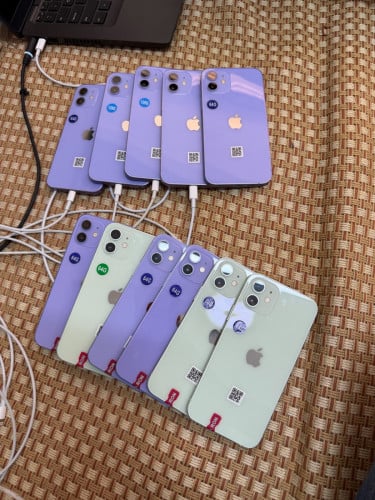 iPhone 12 64g 128g ដូរអេក្រងថ្មី តួស្អាត់បងៗ