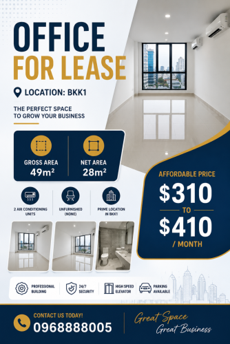 Office Space for Lease_BKK1_49m2-$400/month