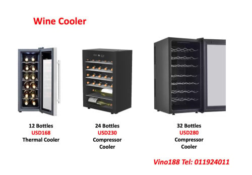 Red wine chiller - 12, 24, 32 Bottles