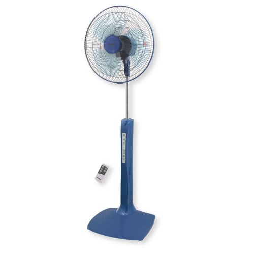 SF1605LRSE-NB Brand KHIND, 16" stand fan, remote control, Navy Blue, 1 year warranty