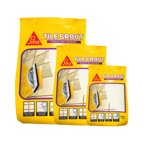 Sika® Tile Grout 1Kg ម្សៅបៀករ៉ងដែលត្រឹមត្រូវសម្រាប់ការងារបៀករ៉ងការ៉ូ (black, cream, grey, white)