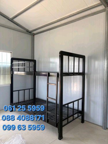 គ្រែដែក2ជាន់ខ្មៅ 1.0m x 2.0m