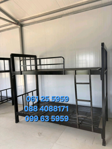 គ្រែដែក2ជាន់ខ្មៅ 1.0m x 2.0m