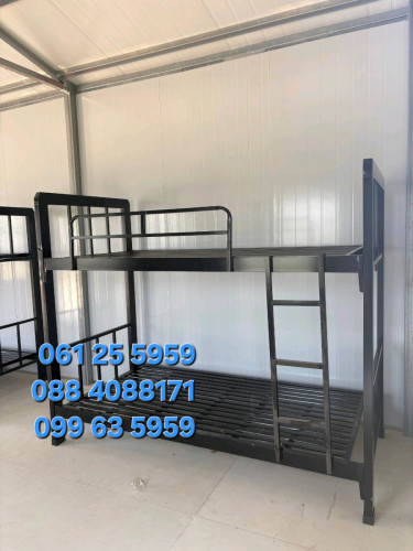គ្រែដែក2ជាន់ខ្មៅ 1.0m x 2.0m