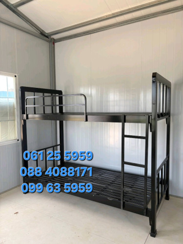 គ្រែដែក2ជាន់ខ្មៅ 1.0m x 2.0m
