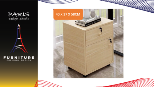 " Paris Design Studio " Cabinet with scroll wheel office cabinet .