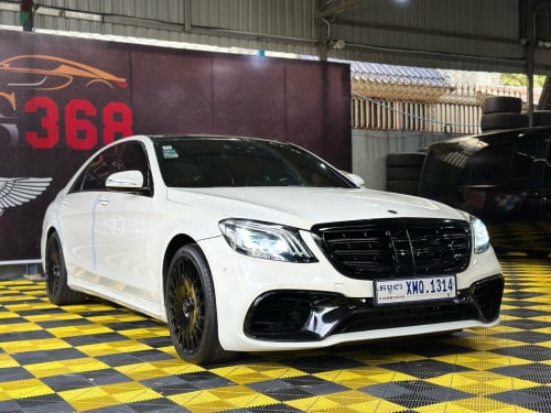 🔥 Mercedes Benz S400L 2014 Upgraded S63 AMG Full OptionWhite on Black 🤍🖤