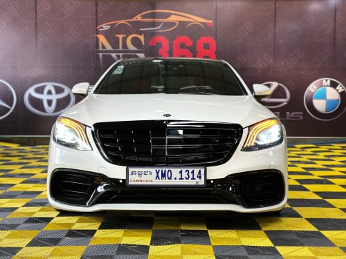 🔥 Mercedes Benz S400L 2014 Upgraded S63 AMG Full OptionWhite on Black 🤍🖤