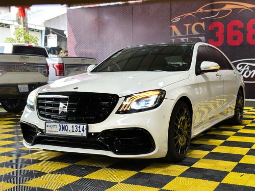 🔥 Mercedes Benz S400L 2014 Upgraded S63 AMG Full OptionWhite on Black 🤍🖤