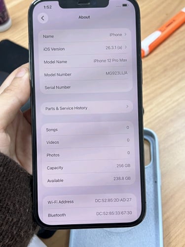 12 Pro Max 256GB ហ្ស៊ីន 99%