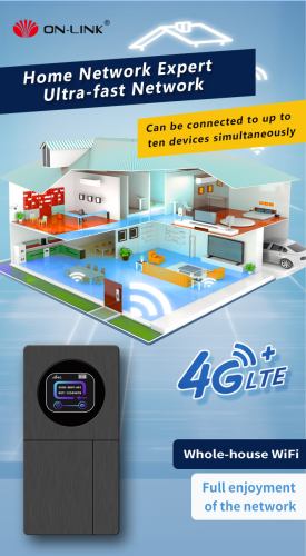 WiFi ប្រើស៊ីម4Gចល័តបានគ្រប់ទីកន្លែងទំហំថ្ម10000mAh