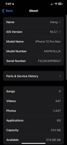 Iphone 12Pro Max