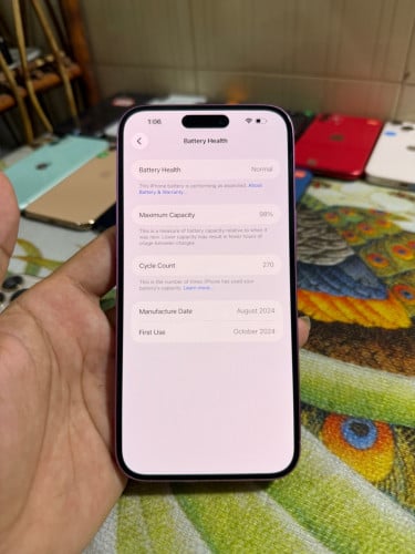 iPhone 16 Plus LLA 512G សំណុំសុីនណែន ស្អាត លក់615$