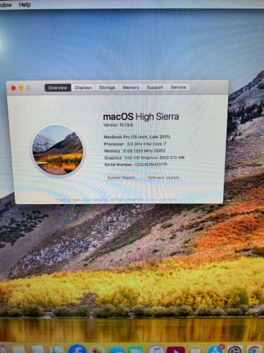 MacBook Pro 2011 8G 1TB វ៉ៃដូរក៏បាន