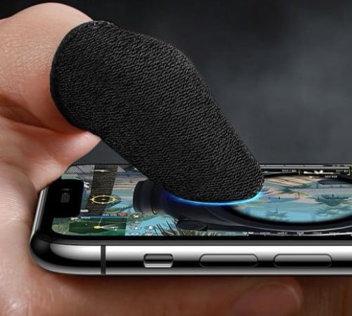 Mobile gaming finger-sleeves