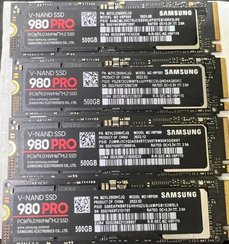 Samsung 980 Pro-PCIe 500GB, Gen 4 ===>99%