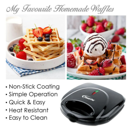 Waffle maker, 2 Slice Waffle Maker with Non-stick coating plate