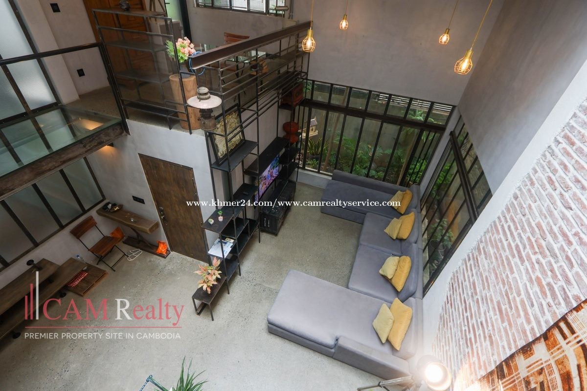 Renovated 3 Bedroom Townhouse For Rent in Tonle Basak