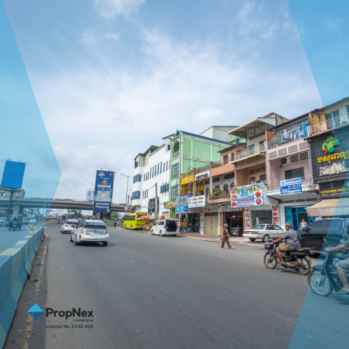 លក់បន្ទាន់ខ្លាំង ផ្ទះអាជីវកម្មលើផ្លូវធំ 217 ទីតាំងល្អ –តម្លៃថោក ត្រឹមតែ $320,000 ប៉ុណ្ណោះ