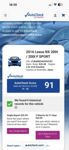 ឡានLexusNX200t F Sportឆាំ្ន2016