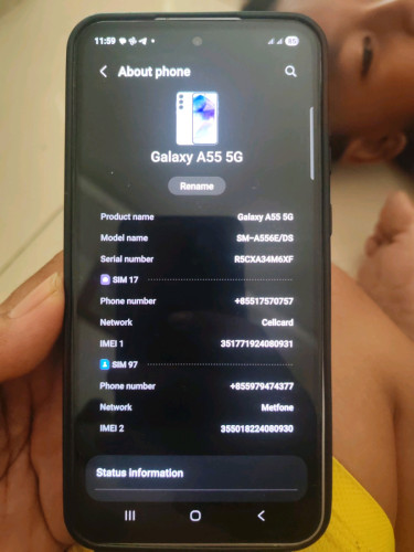 លក់ប្រយាប់លុយ Samsung​ Galaxy A55  5G ram12G 256G