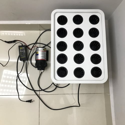 Complete 16‑Site Aeroponic Cloner Set — Pump, Sprayers, Sponges Included
