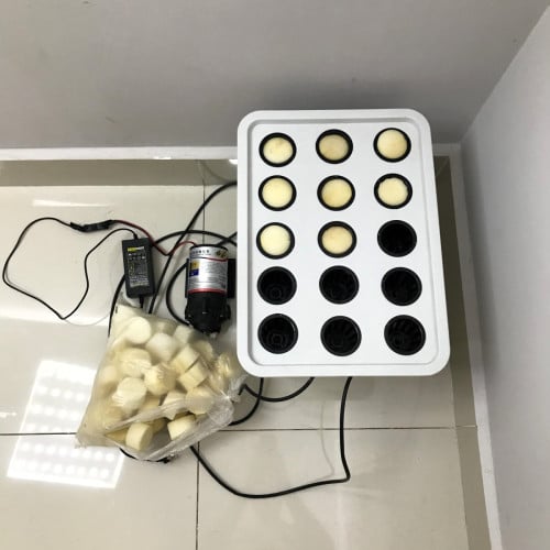 Complete 16‑Site Aeroponic Cloner Set — Pump, Sprayers, Sponges Included