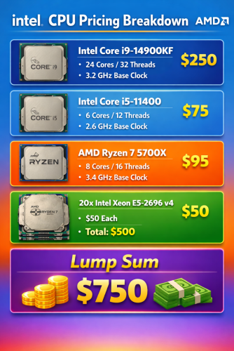 CPU for Sell