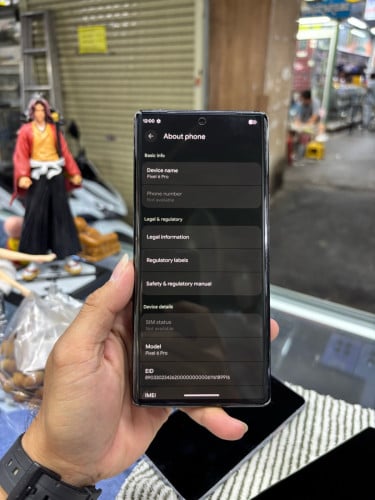 Google pixel6Pro 128G Ram12G Sim2 ESIM ម៉ាសុីមអេក្រង់ស្រុីន បែកខ្នង