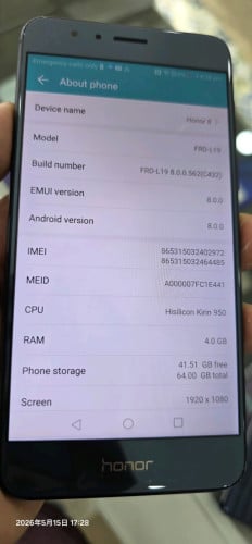 Honor8 Global 4+64GB Orignal