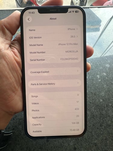 iPhone 12Pro Max Blue LL 128Gb 98%