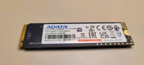 ADATA M2 512GB Storage /Laptops/ Desktop