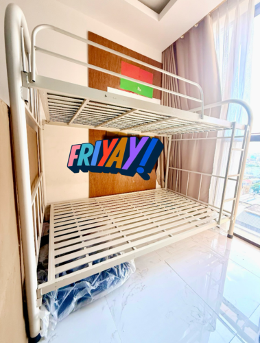 Pre-loved Metal Bunk Bed (1.2m) for Sale!