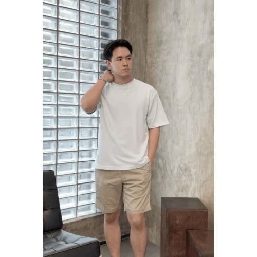 Premium Cotton T-Shirt 260gsm (Monhz) - សាច់ក្រណាត់ក្រាស់ ត្រជាក់ ទម្រង់ Oversize