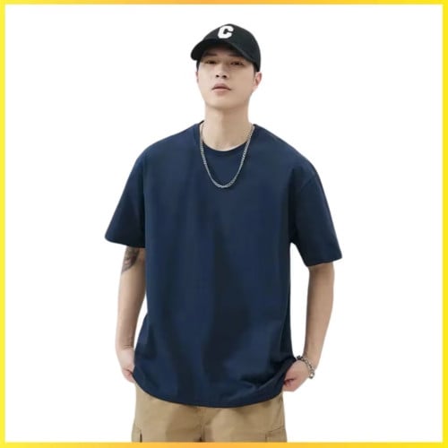 Premium Cotton T-Shirt 260gsm (Monhz) - សាច់ក្រណាត់ក្រាស់ ត្រជាក់ ទម្រង់ Oversize