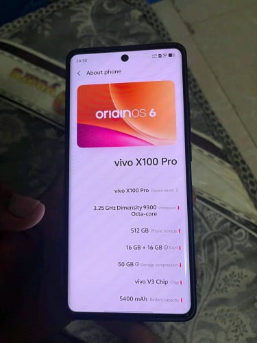 Vivo x100pro ram16 512g តម្លៃក្រោមទីផ្សារ