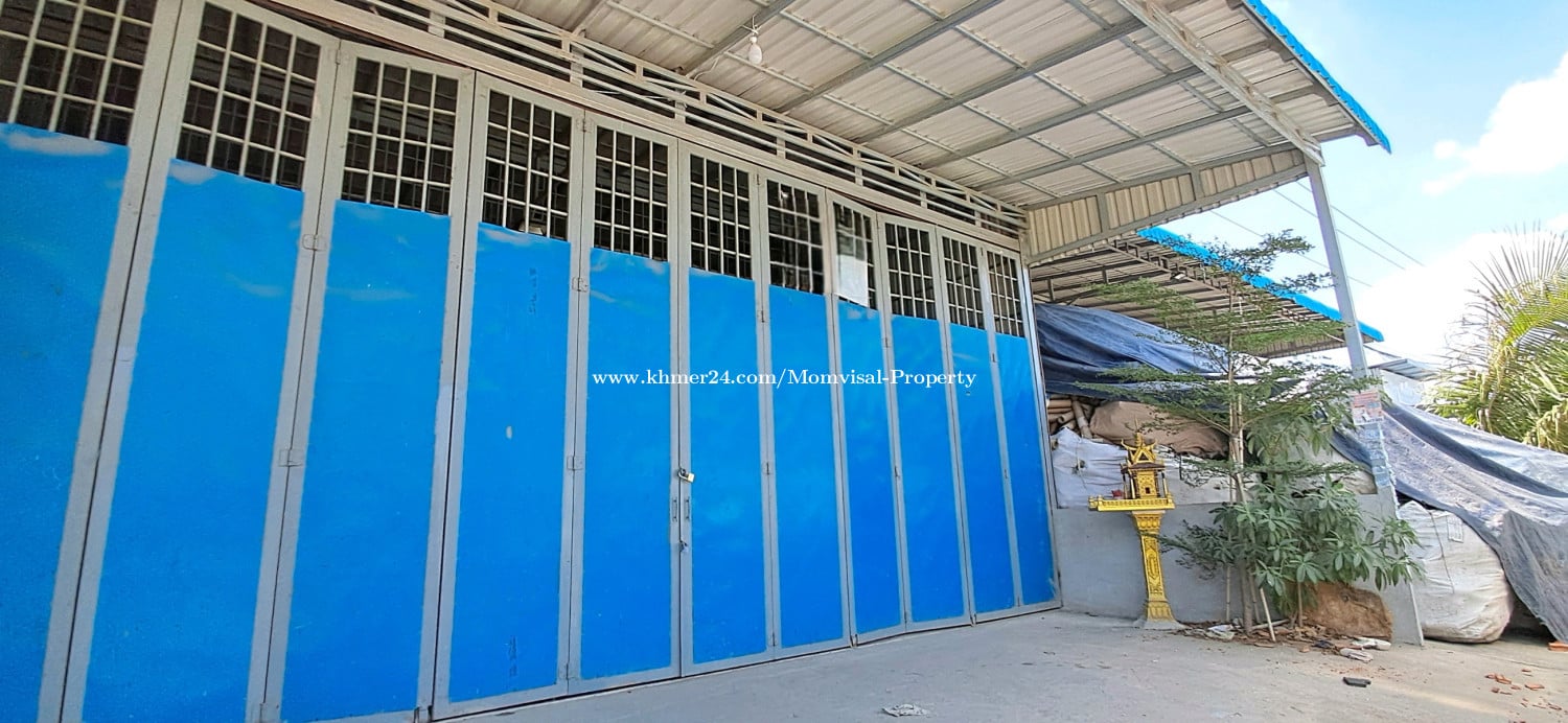 ឃ្លាំងអាជីវកម្មសម្រាប់ជួល នៅក្រោយផ្សរសន្តិភាព២-ជិតផ្លូវជាតិលេខ៣!