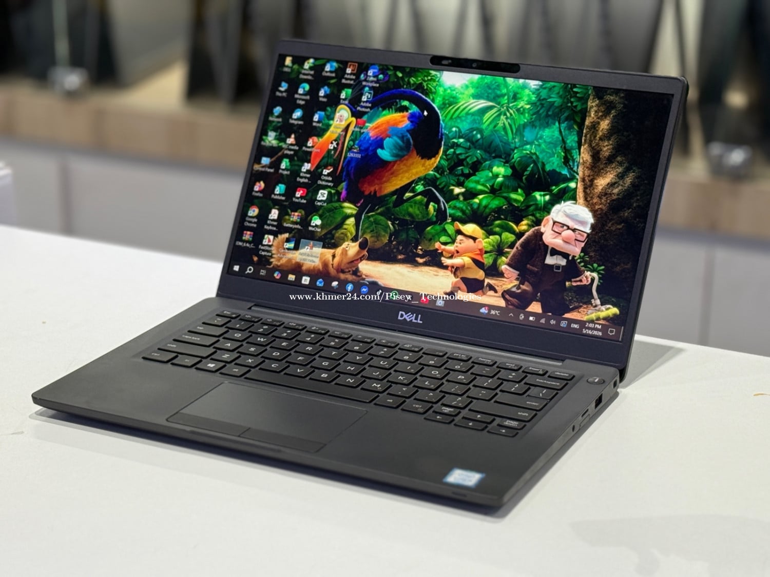 Dell Latitude 7300 ថាច់ស្រ្គីន 👉 ឃីបត់ភ្លើង CPU Core i5-8th / Ram 8GB /256GB /13.3”