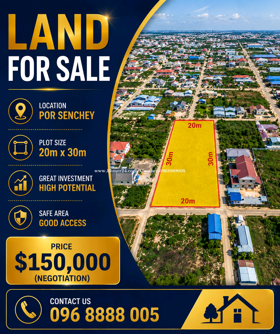 Land for Sale _ (20x30m)_ $150,000