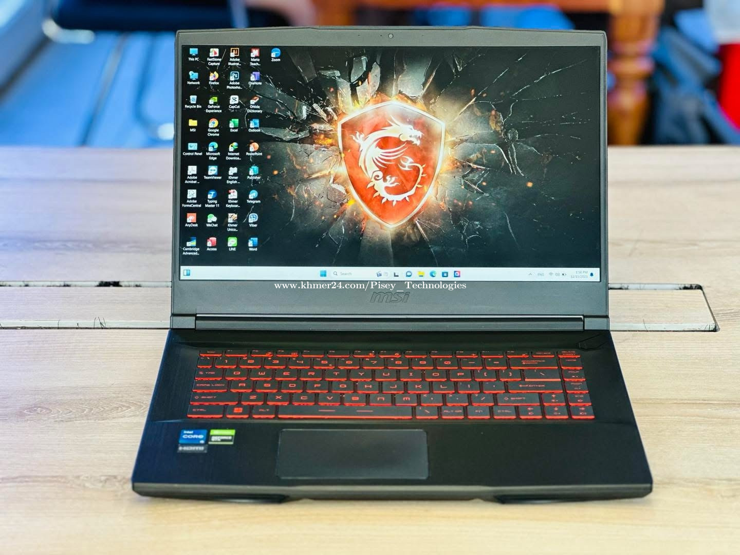 MSI GF63 Thin 12UDX / RTX 3050 6GB / Screen 15.6” 144Hz / Core i7-12th Gen