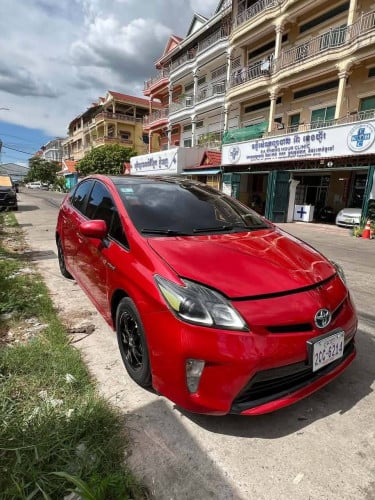💥Prius 012 Option3 solar ស្លាកលេខ ពណ៌ក្រហម