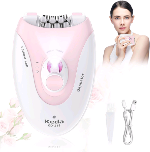 ម៉ាស៊ីនដករោម Women Epilator Facial Hair Remover Bikini Trimmer