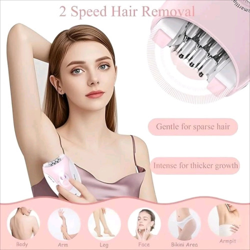 ម៉ាស៊ីនដករោម Women Epilator Facial Hair Remover Bikini Trimmer