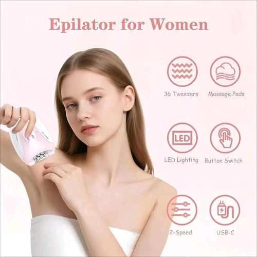 ម៉ាស៊ីនដករោម Women Epilator Facial Hair Remover Bikini Trimmer